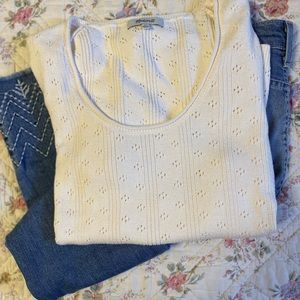 Madewell cream color sweater XL.  NWOT